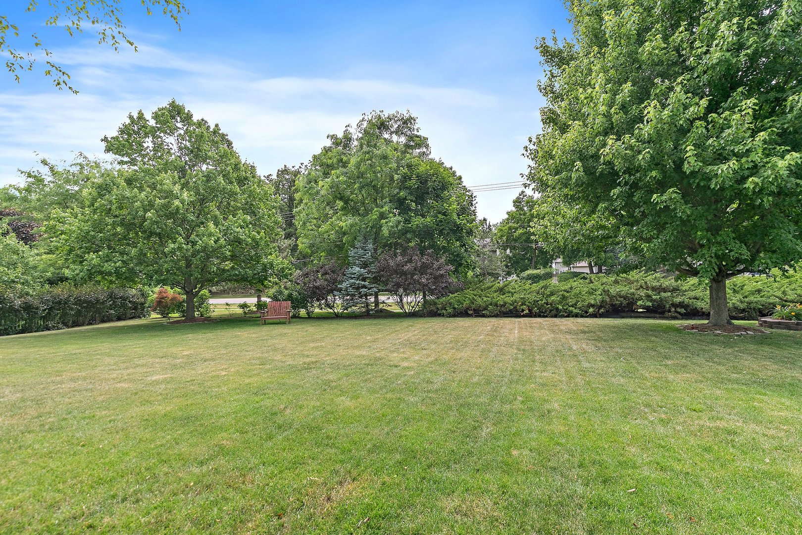 3908 Farmstead Road Carpentersville, IL 60110 - Photo 35 of 47 a view of a yard with a trees