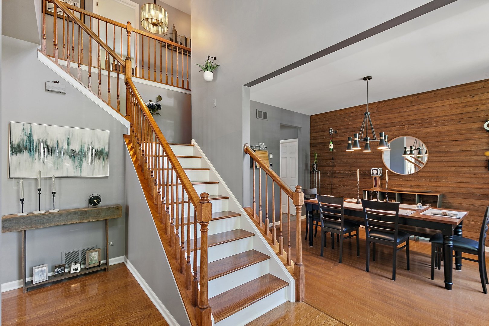 3908 Farmstead Road Carpentersville, IL 60110 - Photo 5 of 47 a view of entryway and hall with wooden floor
