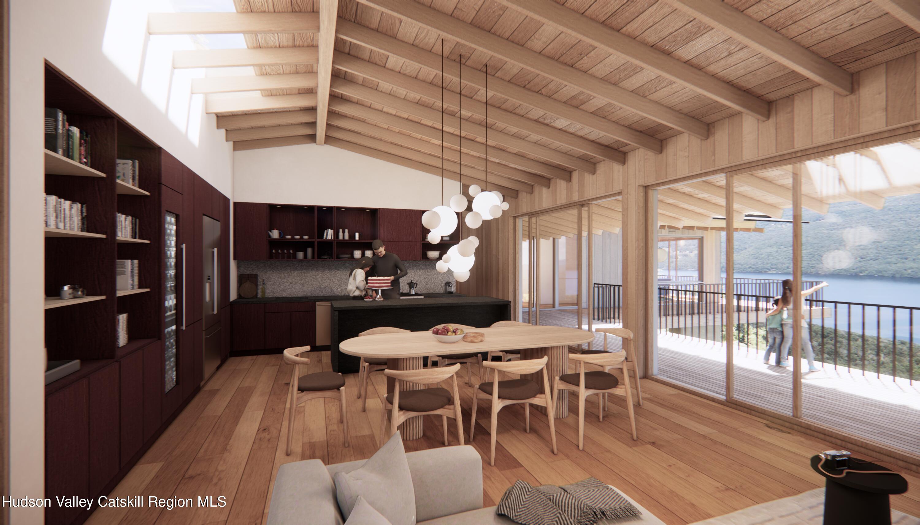 4 Red Rock Road New City, NY 10956 - Photo 4 of 14 a dining room with furniture and a floor to ceiling window