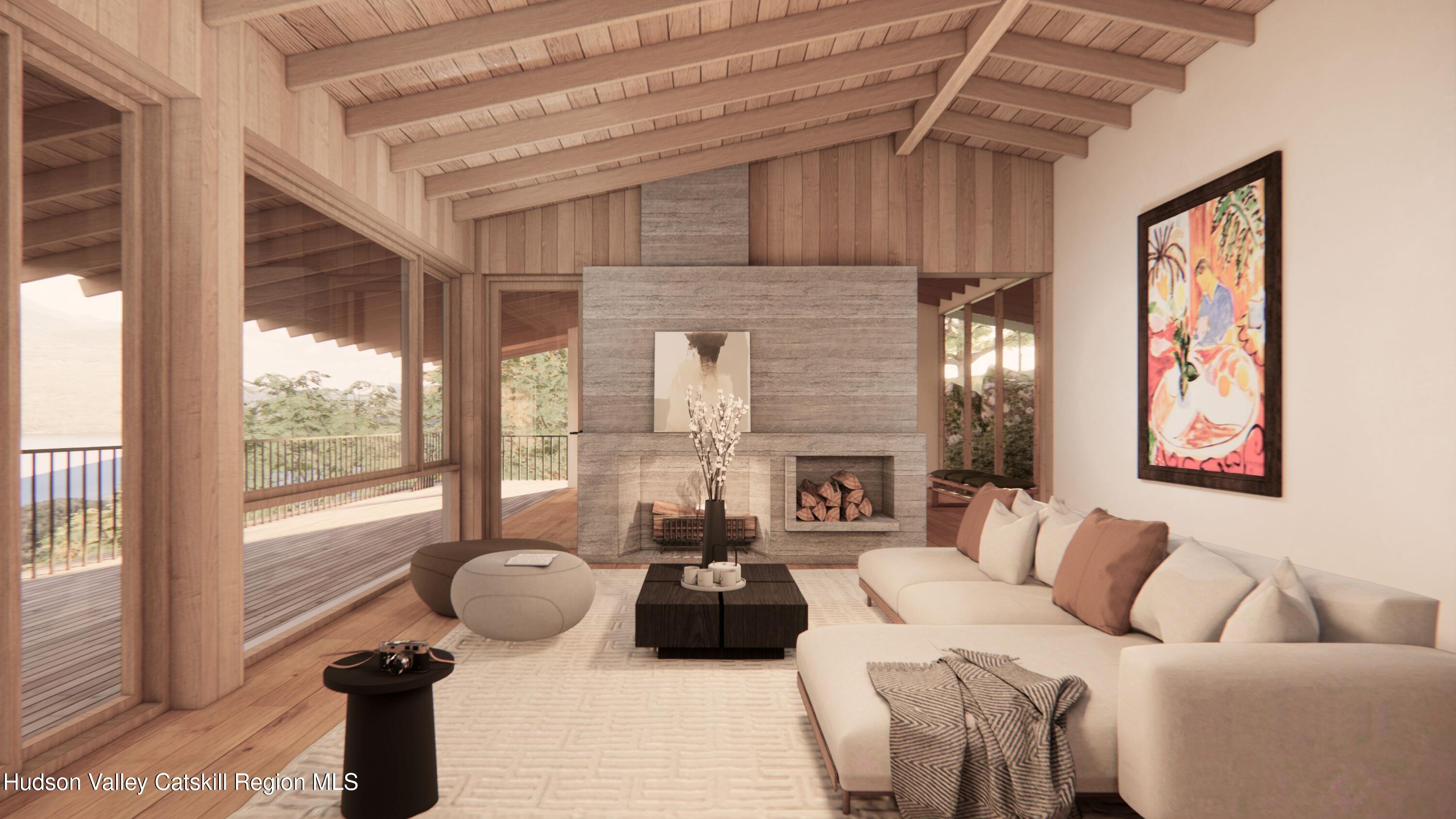 4 Red Rock Road New City, NY 10956 - Photo 5 of 14 a living room with furniture fireplace and a large window