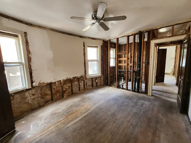 a view of an entryway with a carpet