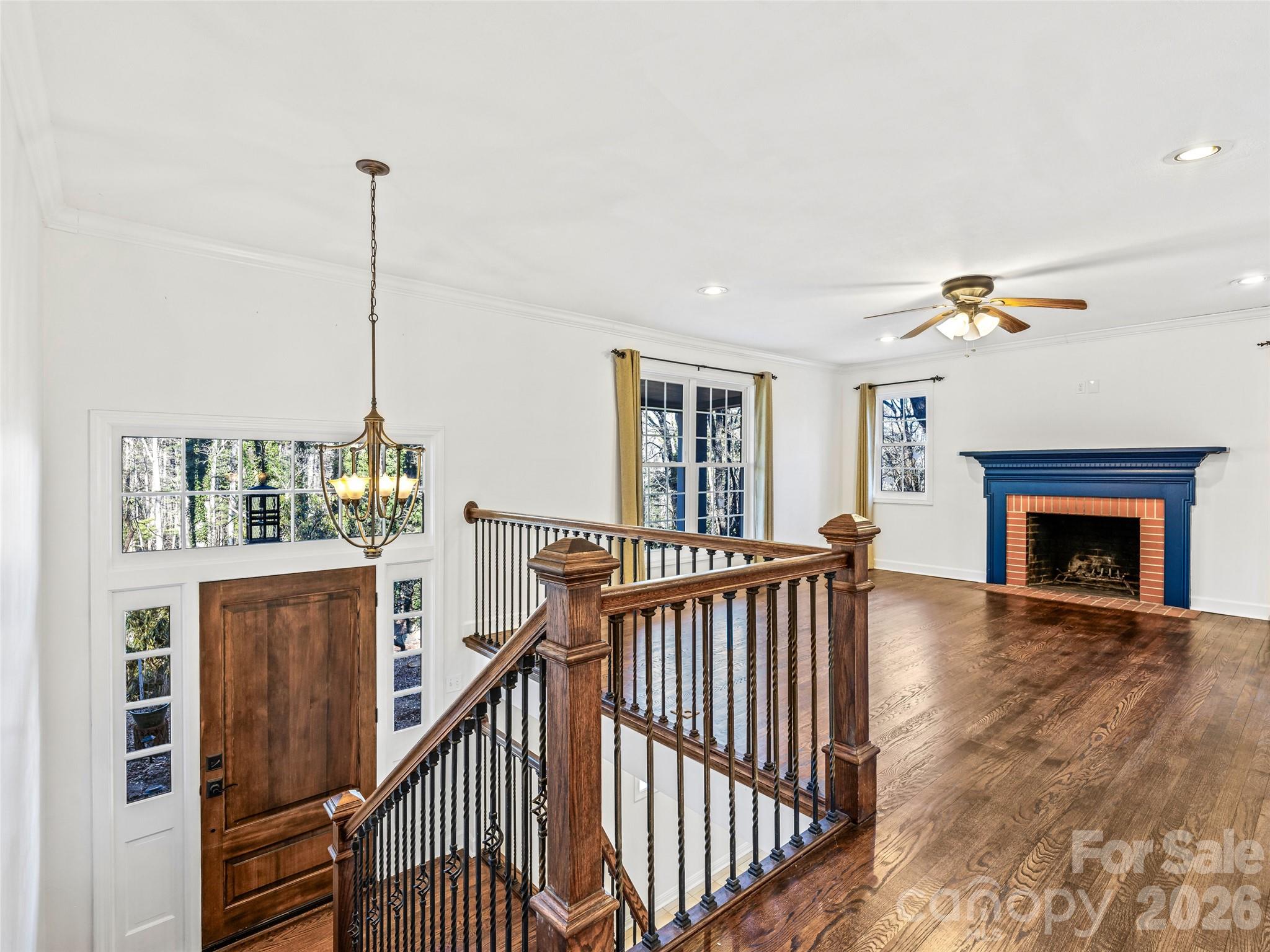 2388 Hebron Road Hendersonville, NC 28739 - Photo 7 of 42 a view of livingroom with furniture and fireplace