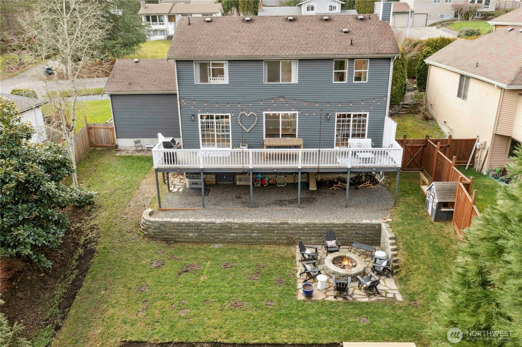 22629 4th Avenue Southeast Bothell, WA 98021 - Photo 26 of 29 an aerial view of a house with swimming pool yard and outdoor seating