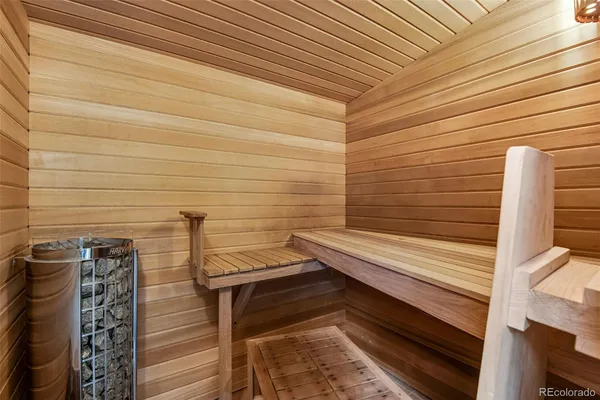 a view of wooden roof with a potted plant