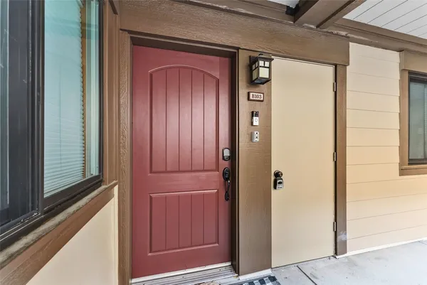 a view of front door
