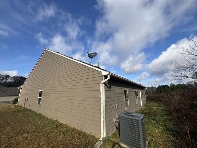 a backyard of a house