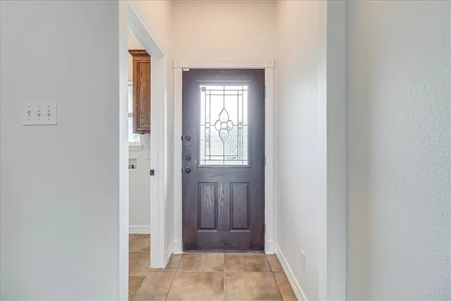 a view of front door