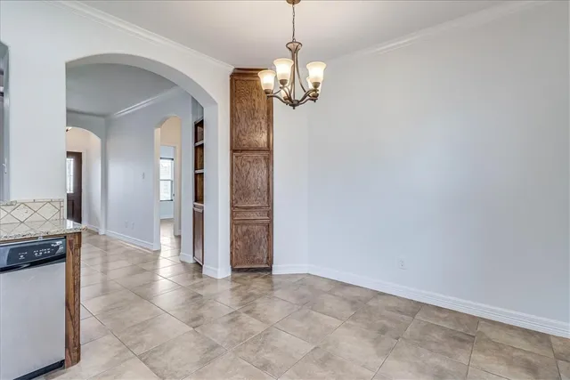 a view of a kitchen with a stove