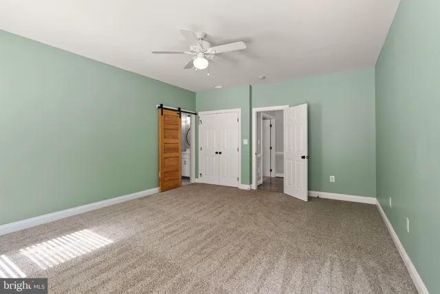 a view of a field with a tree