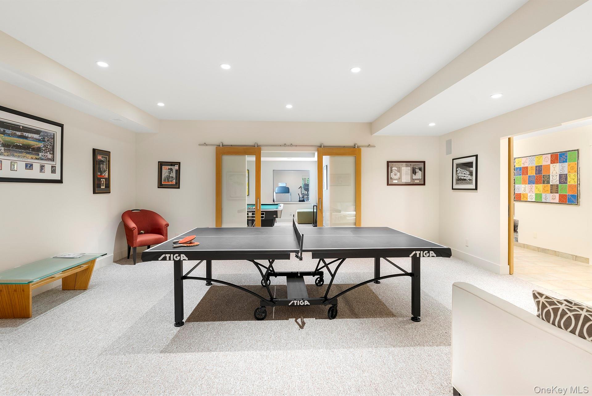 316 Deerfield Road Water Mill, NY 11976 - Photo 20 of 22 a room with furniture pool table and windows