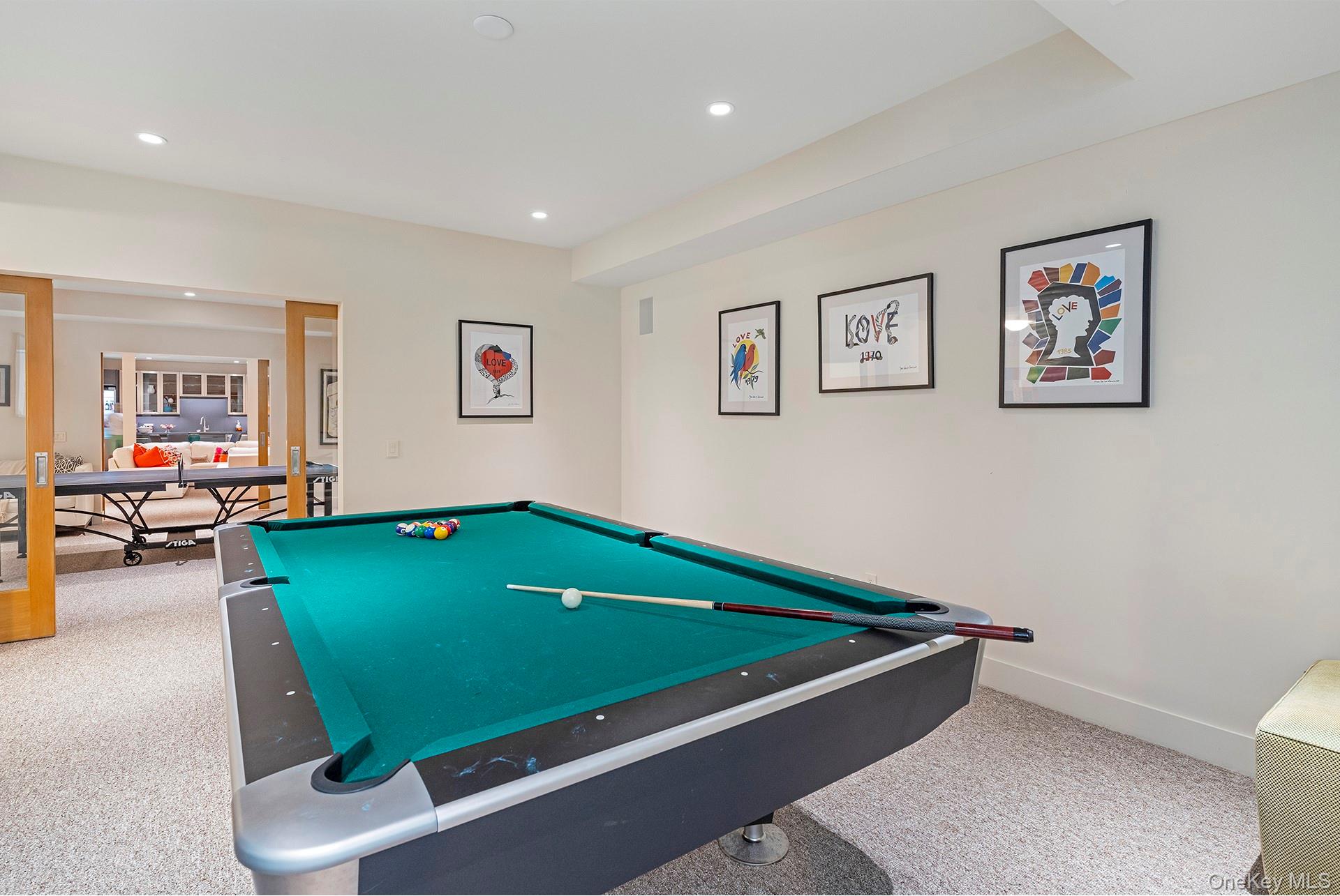 316 Deerfield Road Water Mill, NY 11976 - Photo 21 of 22 a room with pool table and windows