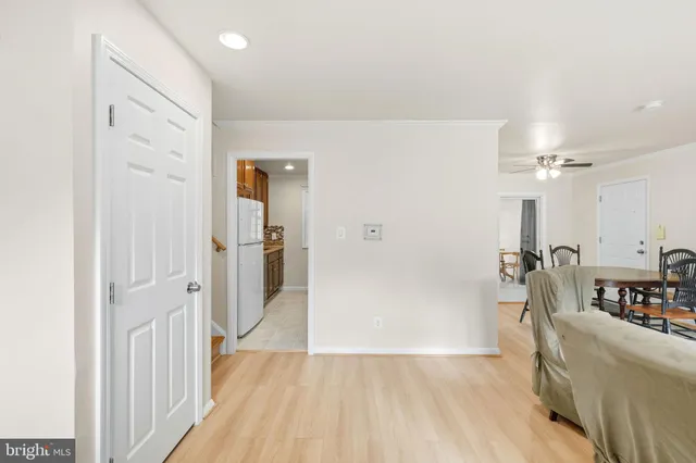 a very nice looking room with wooden floor