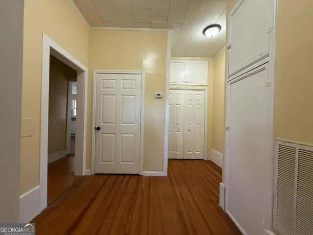 wooden floor in a gallery