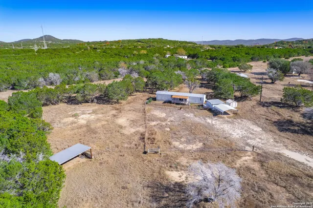 an aerial view of multiple house