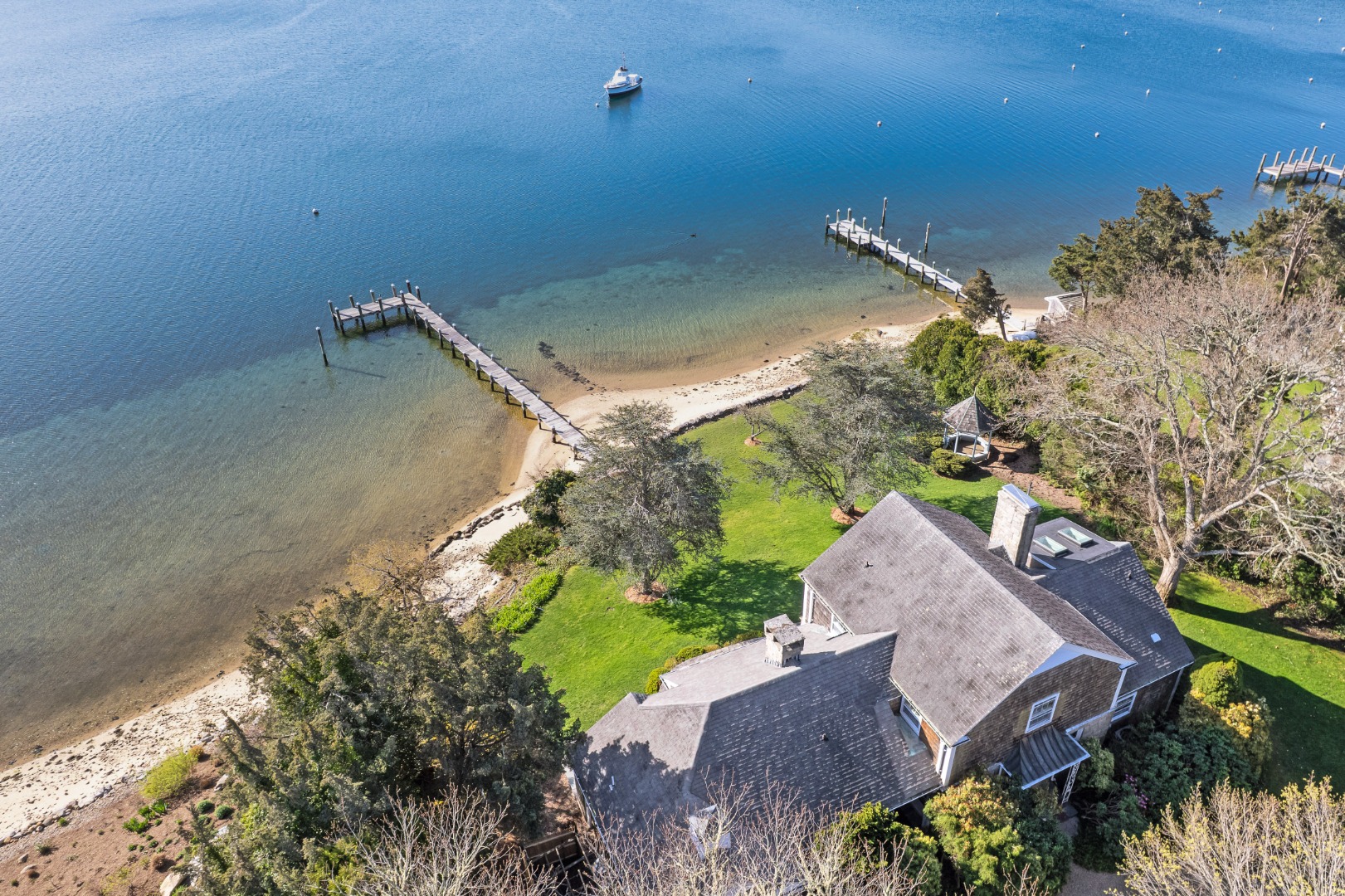 57 Hines Point Road Vineyard Haven, MA 02568 - Photo 6 of 29 an aerial view of a house
