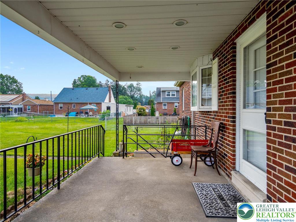 515 Franklin Street Emmaus, PA 18049 - Photo 17 of 45 a view of a porch with furniture and a yard