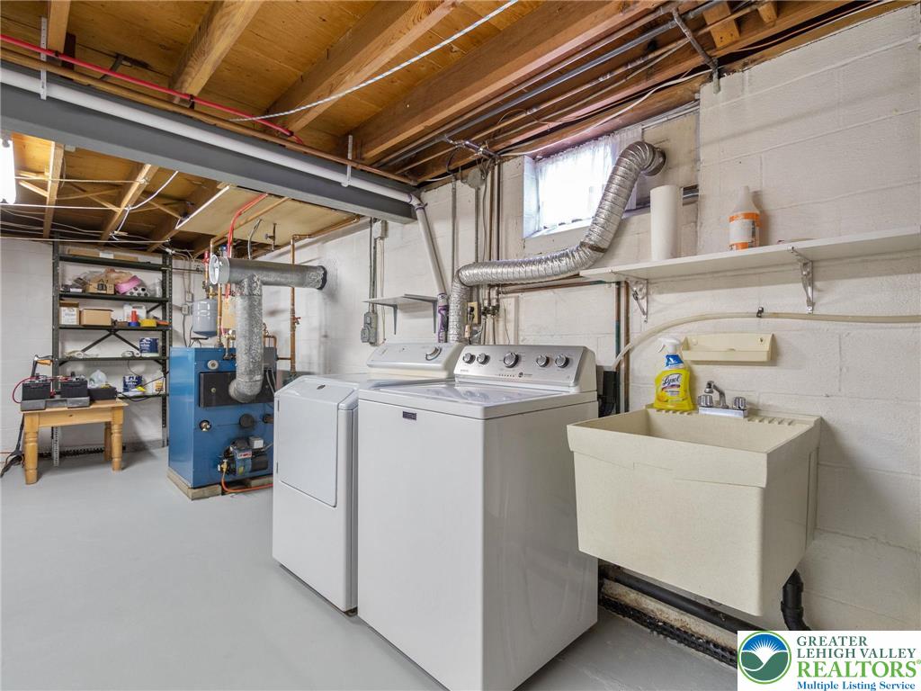 515 Franklin Street Emmaus, PA 18049 - Photo 44 of 45 a utility room with dryer and washer