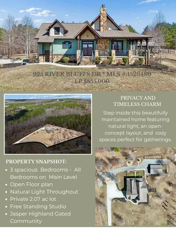 $855,000 | 925 River Bluffs Drive, Jasper, TN 37347
