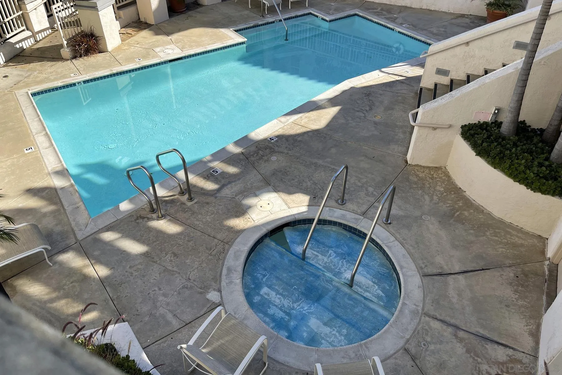 2872 Torrey Pines Road La Jolla, CA 92037 - Photo 28 of 34 an aerial view of a kitchen with a fireplace