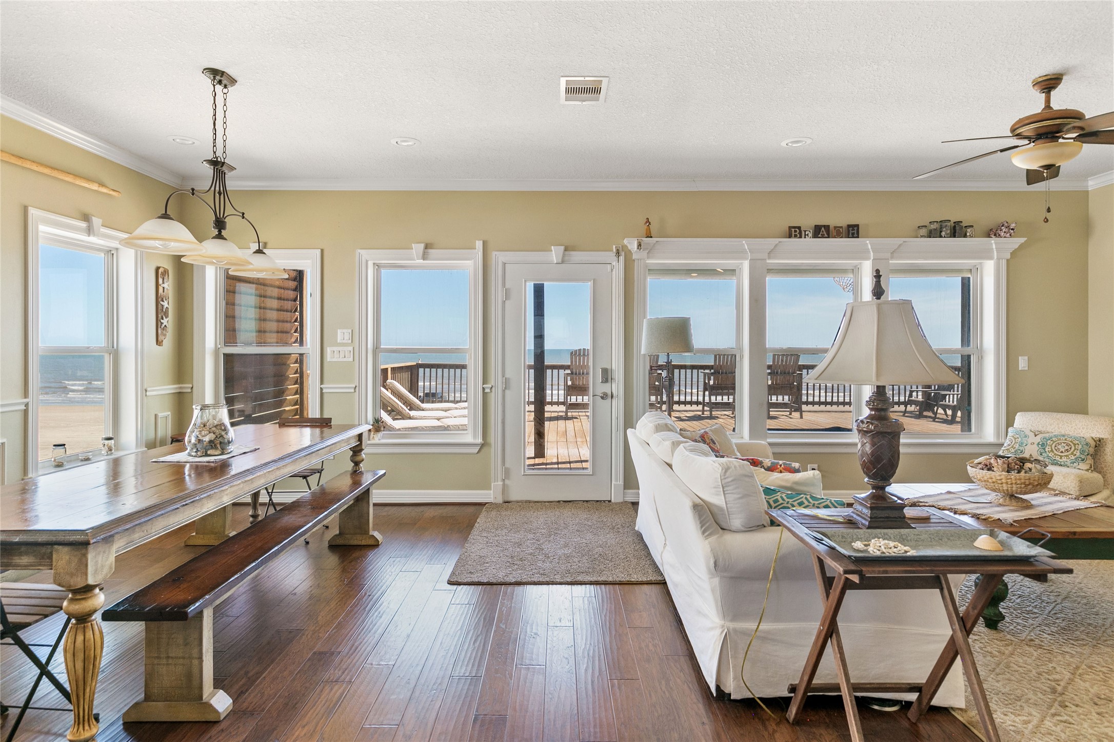 10530 Bluewater Highway Freeport, TX 77541 - Photo 14 of 43 a very nice looking dining room with a large window and dining table