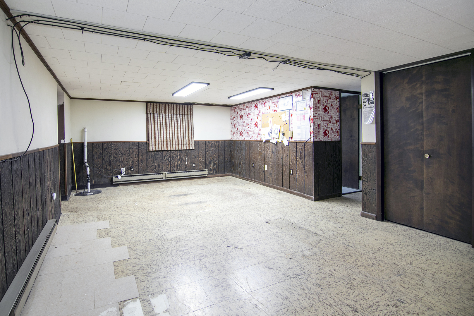 1745 4100N Road Herscher, IL 60941 - Photo 15 of 31 a view of entryway with wooden walls and windows