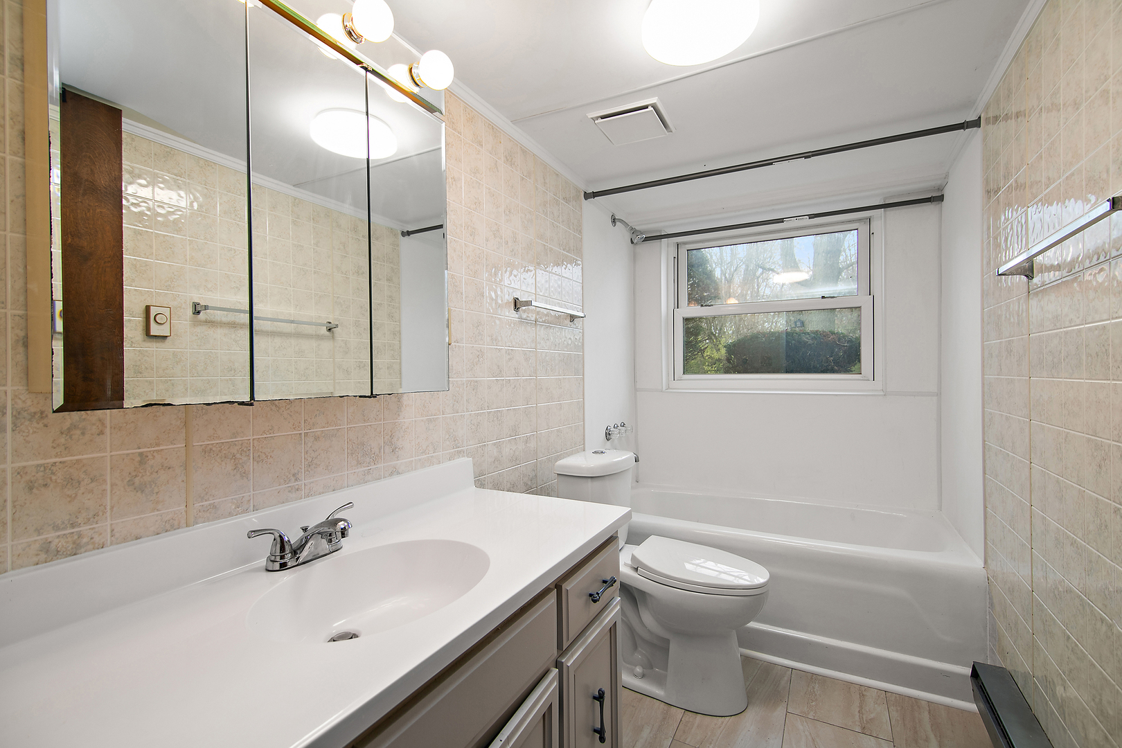 1745 4100N Road Herscher, IL 60941 - Photo 17 of 31 a bathroom with a sink toilet tub and shower