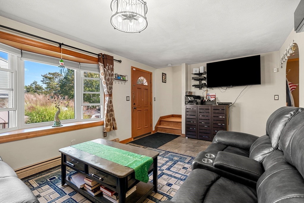 3 Stone Court Gloucester, MA 01930 - Photo 10 of 28 a living room with furniture a flat screen tv and a large window