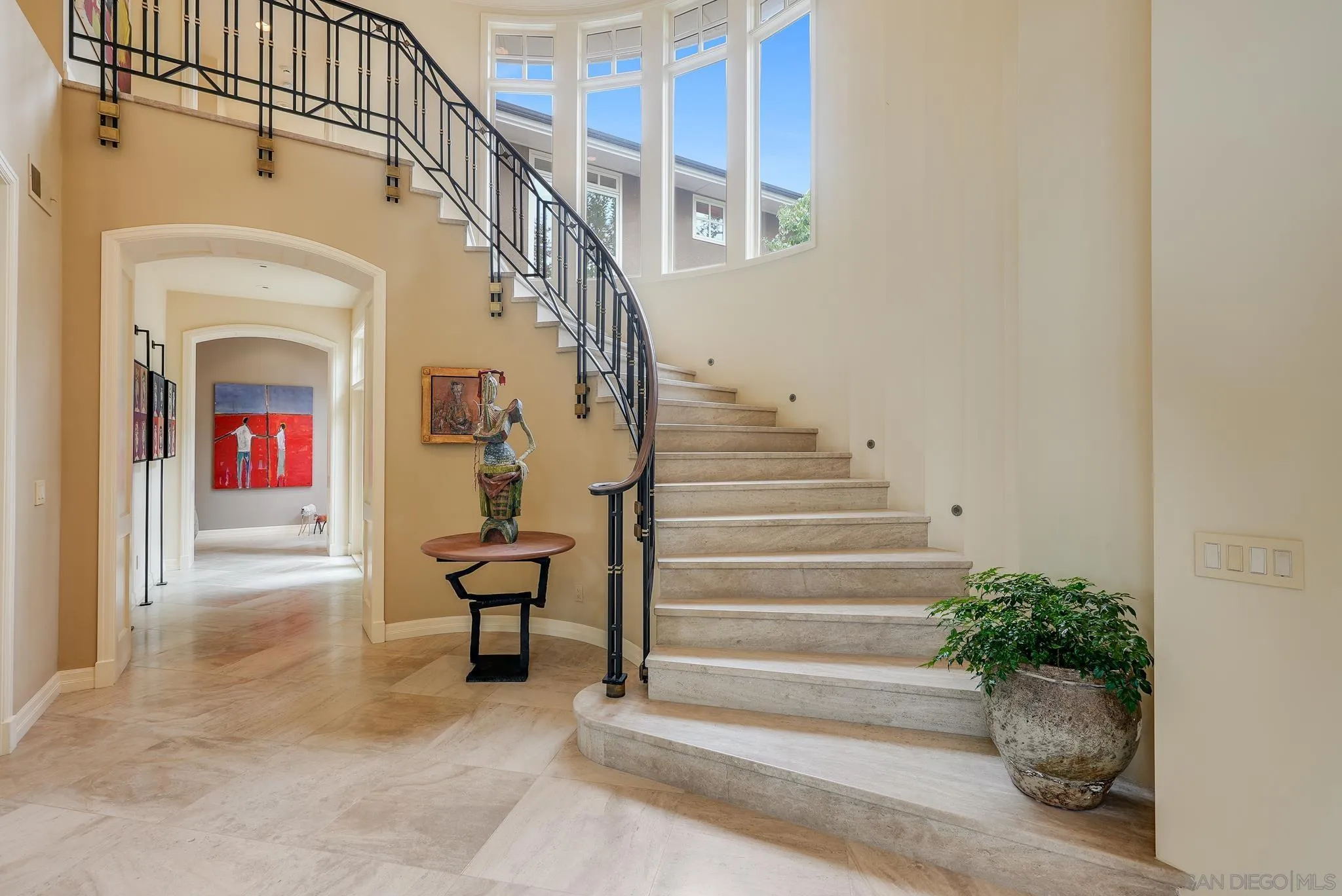 7891 Muirfield Way Rancho Santa Fe, CA 92067 - Photo 8 of 47 a view of entryway and hall