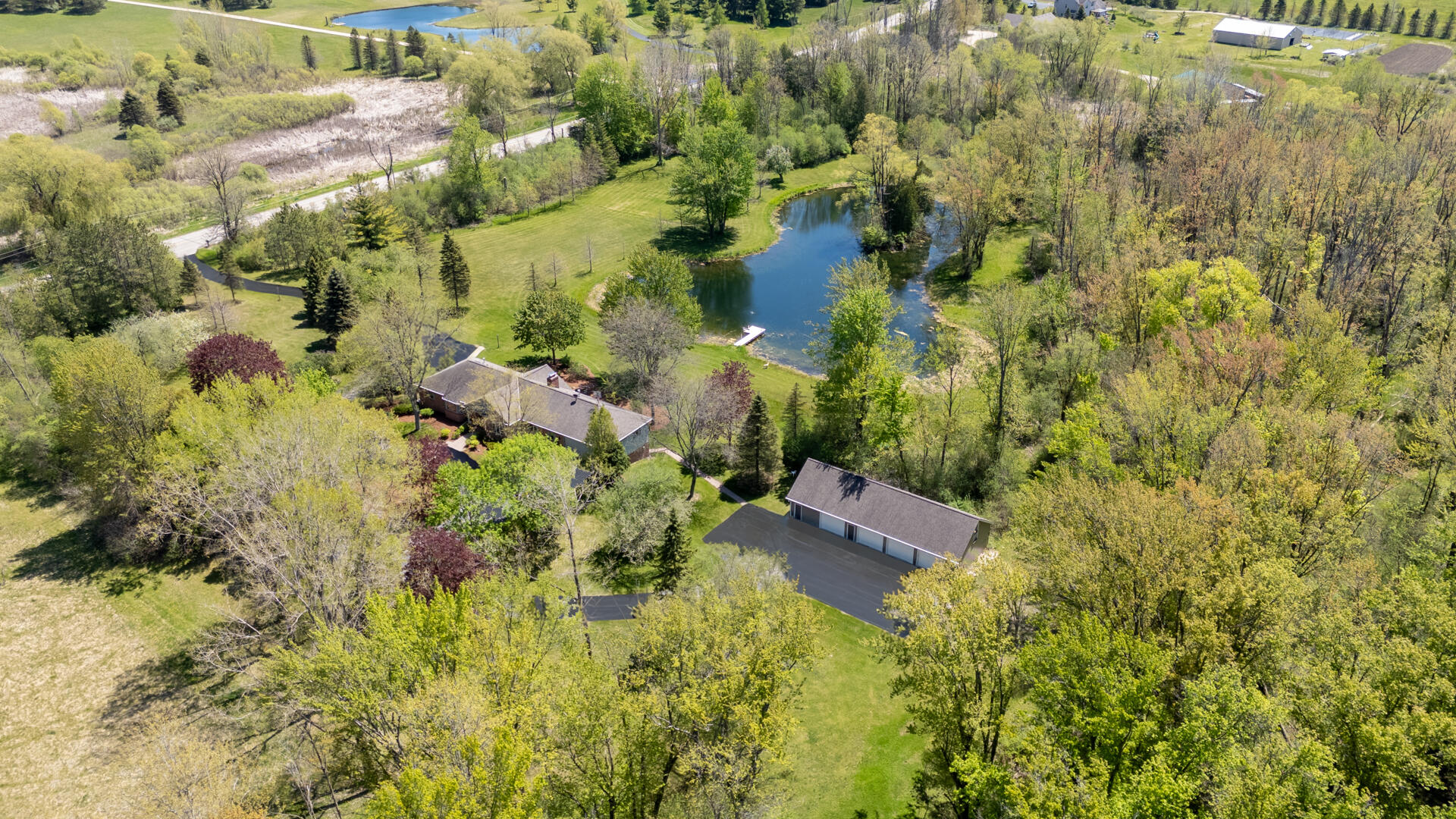 1041 Horns Corners Road Cedarburg, WI 53012 - Photo 52 of 53 View from above