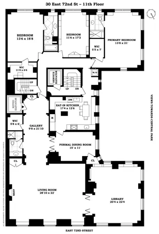 $7,850,000 | 30 East 72nd Street, Unit 11 | Lenox Hill