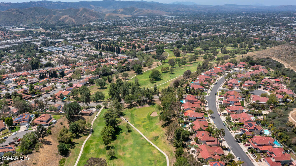 5339 Seneca Place Simi Valley, CA 93063 - Photo 72 of 76 an aerial view of residential houses with outdoor space and trees