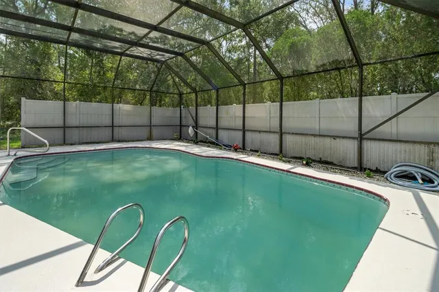a backyard of a house