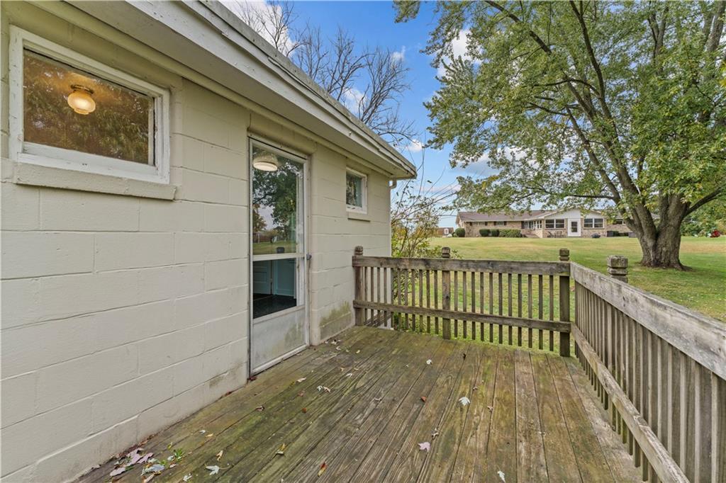 120 Grohman Road Butler, PA 16002 - Photo 25 of 28 a view of a wooden deck and a yard