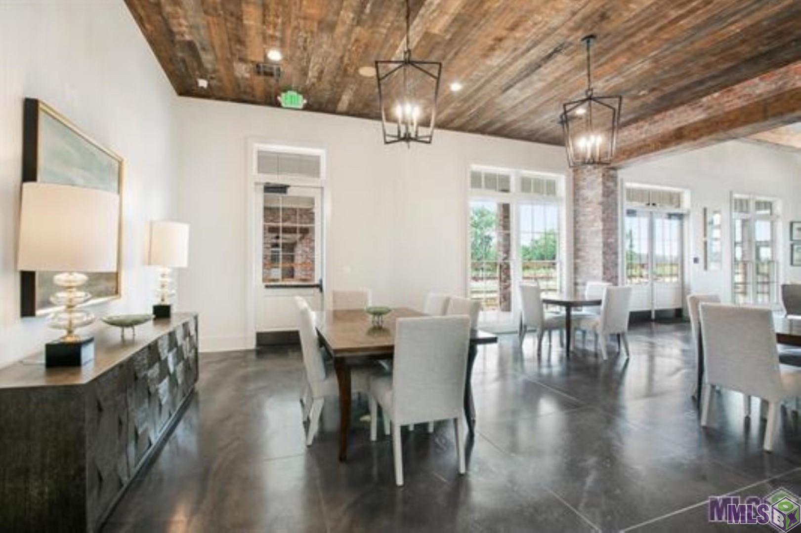 The dining area in The Lakes community center