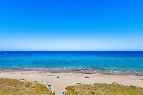 a view of beach and ocean