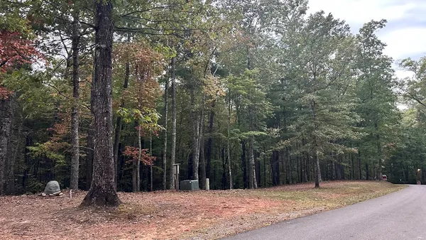 a house with trees in front of it