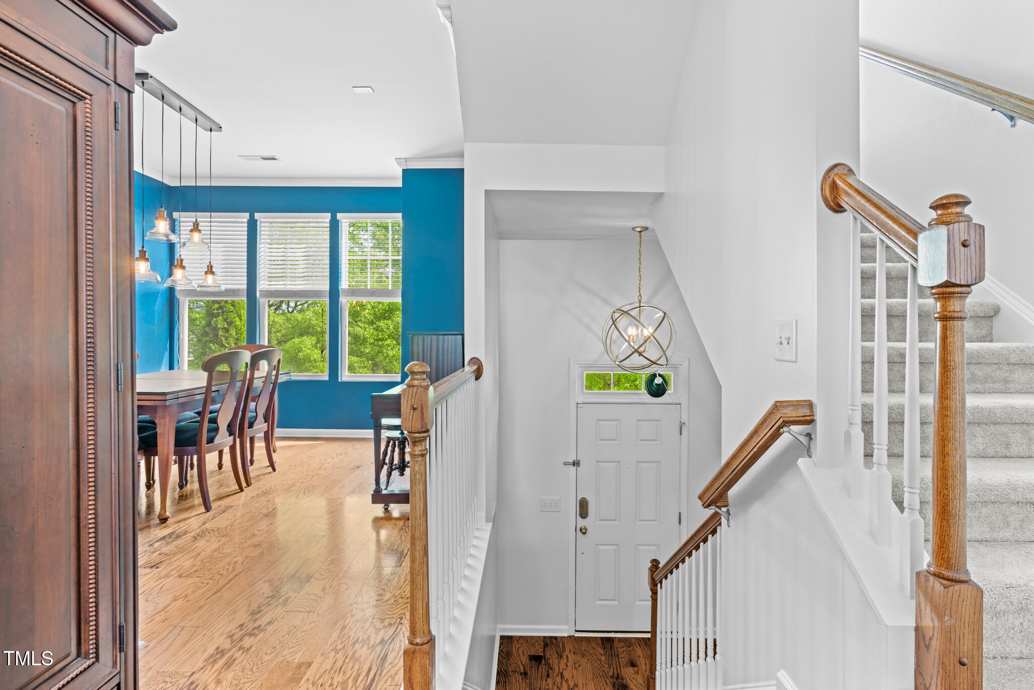 9105 Falkwood Road Raleigh, NC 27617 - Photo 6 of 31 Entrway and staircase leading upstairs