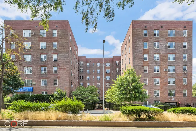 a front view of a building