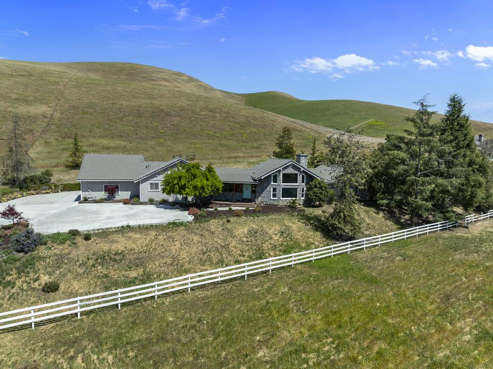 5955 Diablo Hills Road Tres Pinos, CA 95075 - Photo 2 of 91 a view of a terrace with a yard