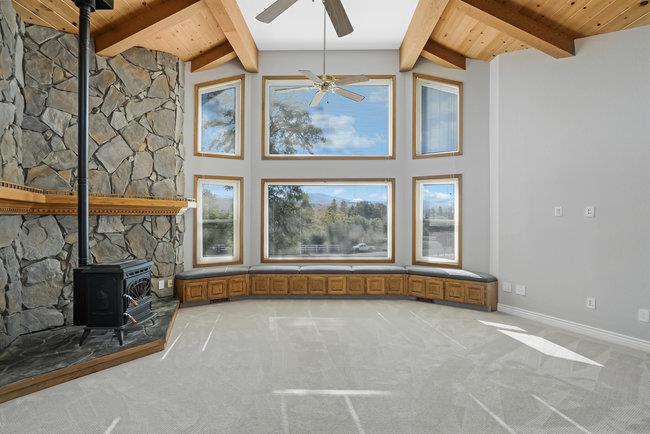 5955 Diablo Hills Road Tres Pinos, CA 95075 - Photo 37 of 91 a view of a livingroom with furniture and a fireplace