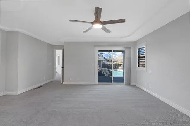 a view of lake with mountain