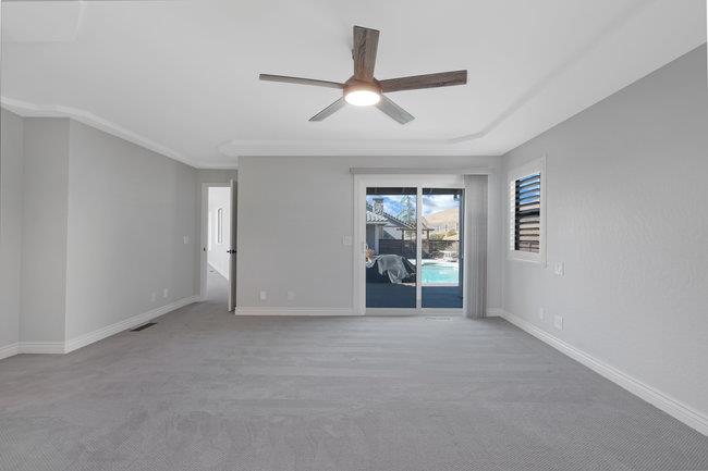 5955 Diablo Hills Road Tres Pinos, CA 95075 - Photo 42 of 91 an empty room with chandelier fan
