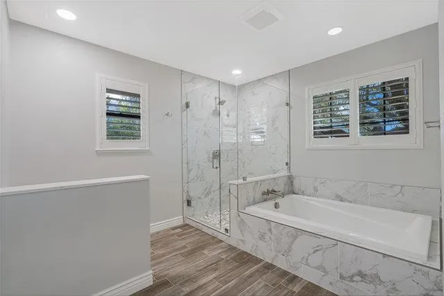 a view of outdoor space with playground and green space