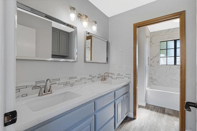 5955 Diablo Hills Road Tres Pinos, CA 95075 - Photo 52 of 91 a bathroom with a sink double vanity and a mirror