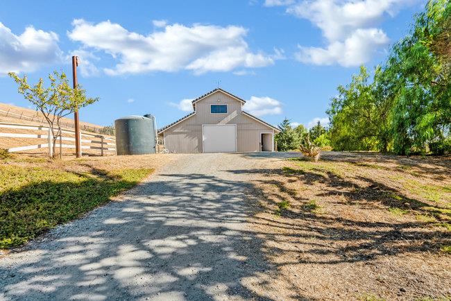 5955 Diablo Hills Road Tres Pinos, CA 95075 - Photo 65 of 91 a front view of a house with a yard