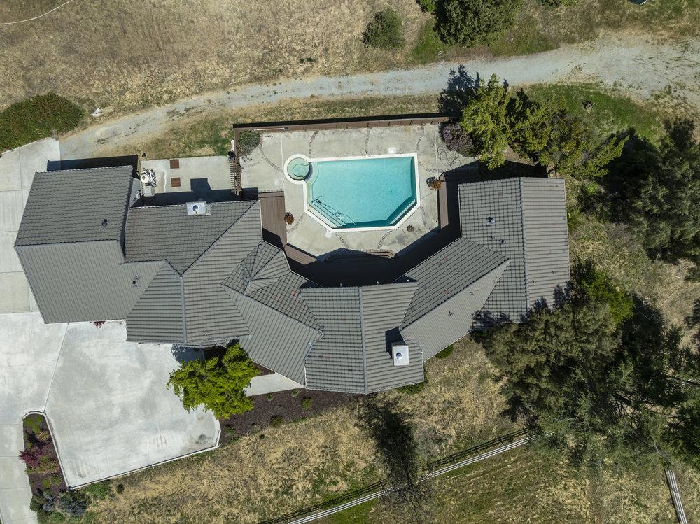 5955 Diablo Hills Road Tres Pinos, CA 95075 - Photo 72 of 91 an aerial view of a house with a yard