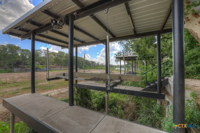 a house view with a garden space