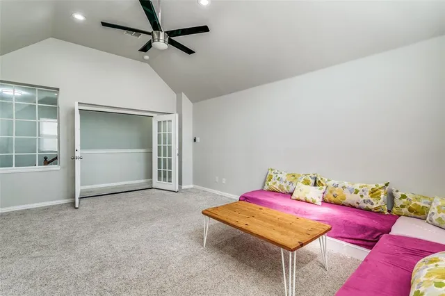 a room with furniture and a table