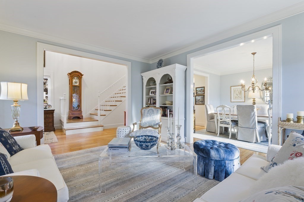 9 Westledge Road Marblehead, MA 01945 - Photo 13 of 30 a living room with fireplace furniture and a large window