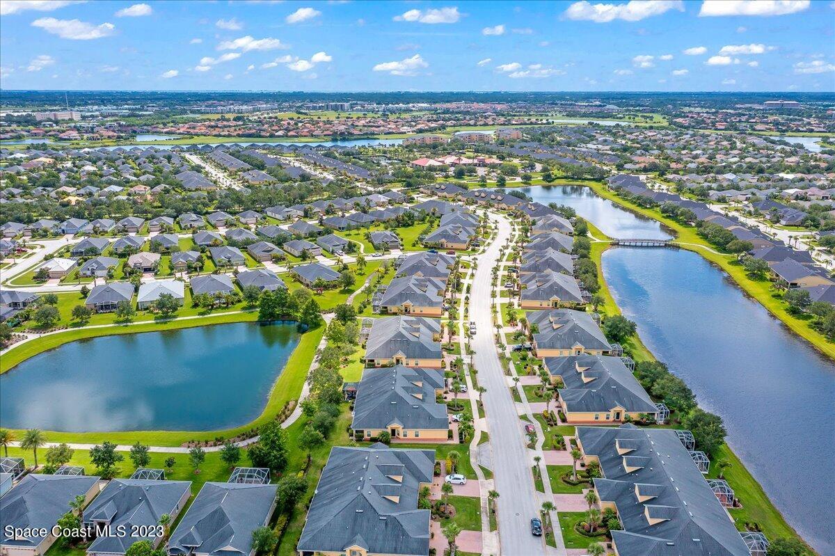 3680 Funston Circle Melbourne, FL 32940 - Photo 34 of 48 an aerial view of residential houses with outdoor space